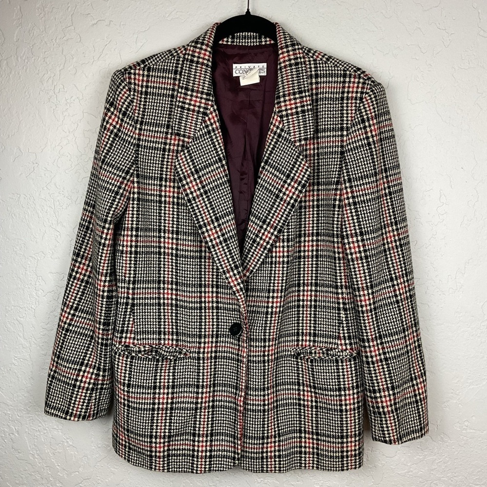 Women’s Private Concepts 90s Plaid Blazer Size 8